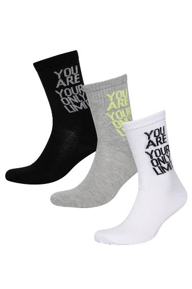 Man 3 Piece Cotton Long Socks