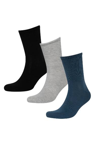 Man 3 Piece Cotton Long Socks