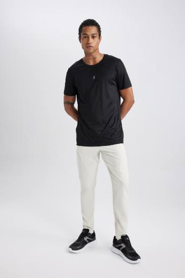 DeFactoFit Slim Fit Zippered Leg Woven Jogger Sweatpants