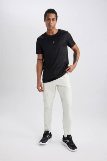 DeFactoFit Slim Fit Zippered Leg Woven Jogger Sweatpants