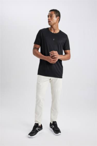 DeFactoFit Slim Fit Zippered Leg Woven Jogger Sweatpants