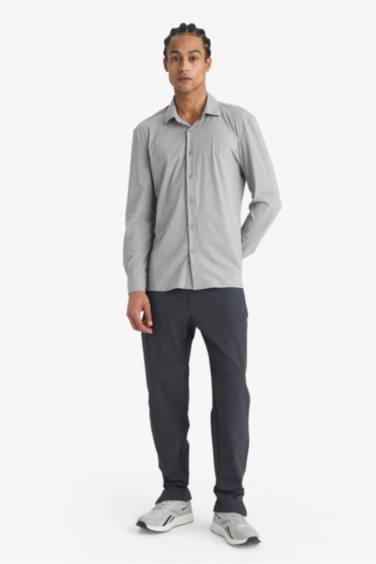 Slim Fit Dar Kesim Çift Cepli Fermuarlı Paça Dokuma Jogger