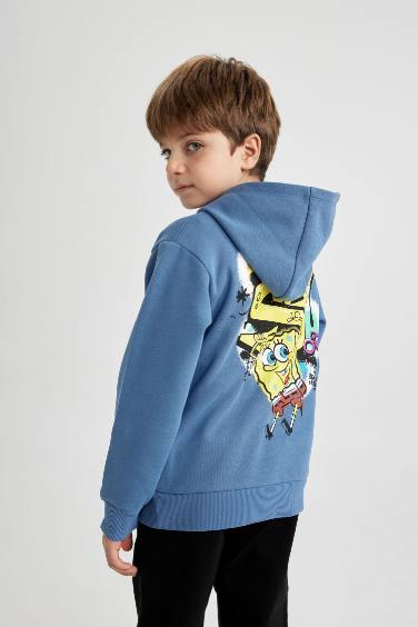 Regular Fit SpongeBob Licensed Crew Neck Sweatshirt