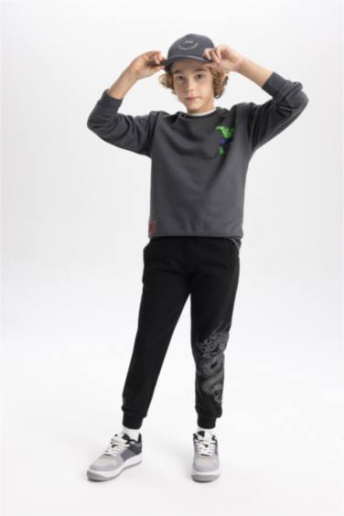 بنطلون سويت بانتس اولادي تقيل قصة عادية بأستك من تحت