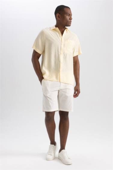 Relax Fit Poplin Short Sleeve Shirt