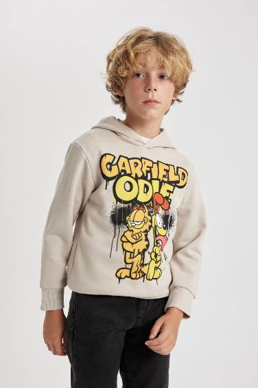 Regular Fit Garfield Crew Neck Sweatshirt