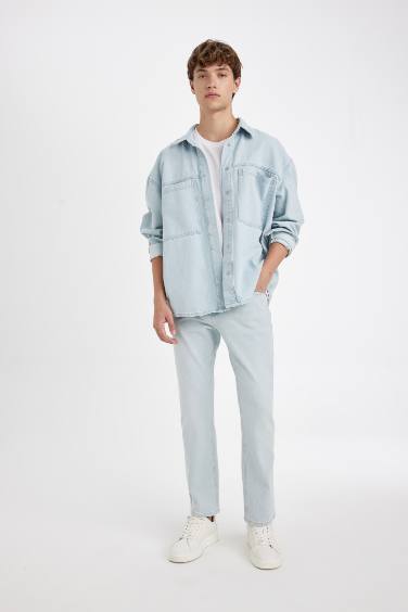 серджио - қалыпты пішім деним тұрақты етек Шалбар