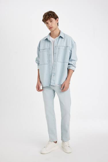 серджио - қалыпты пішім деним тұрақты етек Шалбар