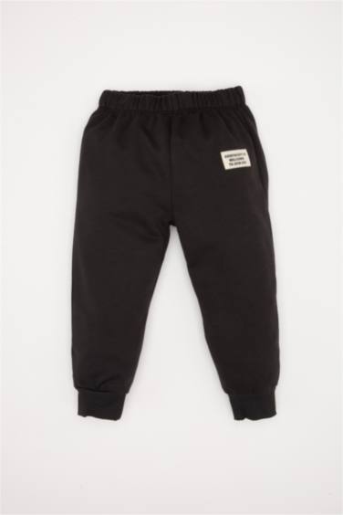 Ensemble de Sweat-shirt à col rond imprimé et Jogging à taille élastique de Bébé Garçon