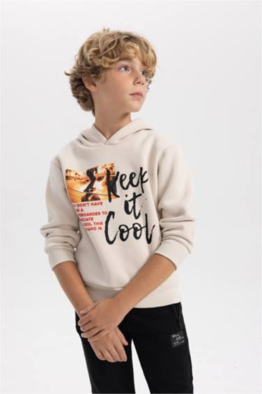 Boy Thick Hooded Sweatshirt