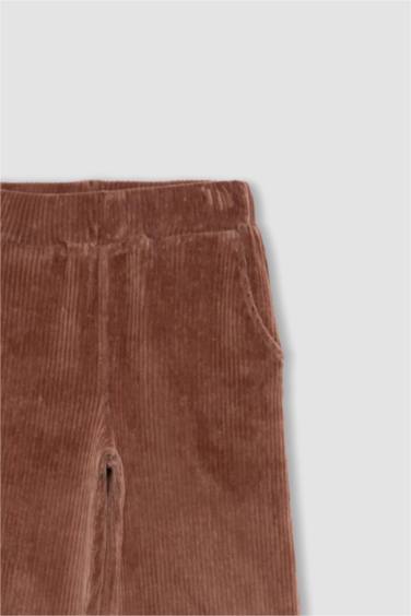 بنطلون سويت بانتس بناتي وايد ليج قطيفة