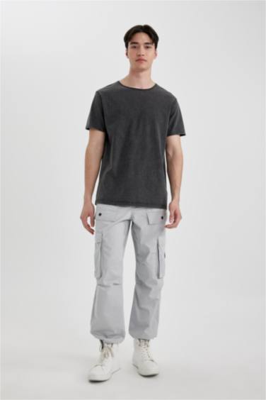 تيشيرت بيزك نص ردن قصة عادية بياخة مستديرة