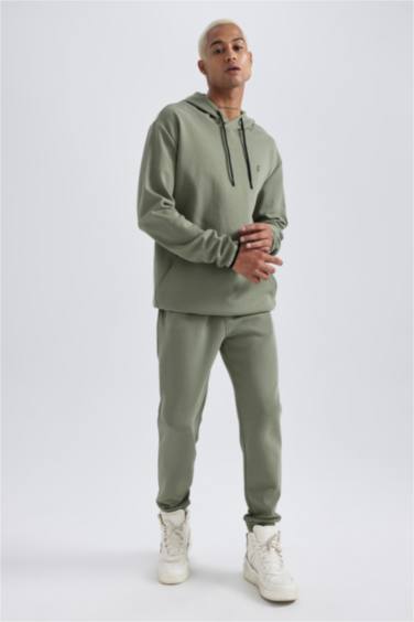 بنطلون جوجر سليم فيت بساق مطاطي من DeFactoFit