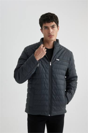 Waterproof Slim Fit Faux Leather Jacket