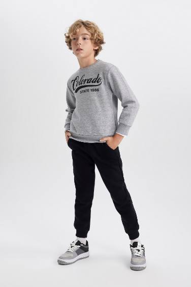 Boy Printed Sweatshirt and Sweatpants 2 Piece Set