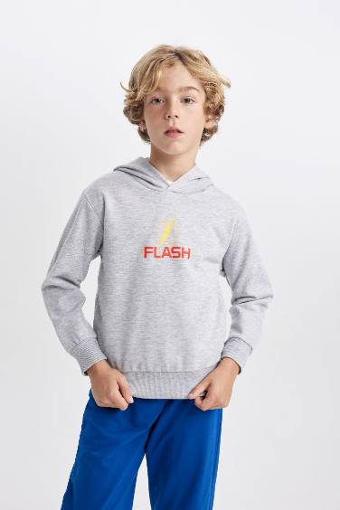 Boy The Flash Hooded Thick Sweatshirt