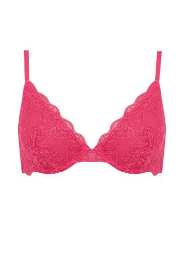 Soutien-Gorge de Noël sans Rembourrage avec Détails en Dentelle de Fall In Love