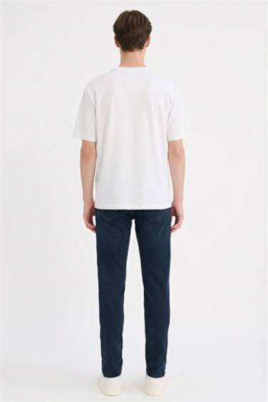 بنطلون جينز كارلو سكيني فيت برجل ضيق وخصر عادي