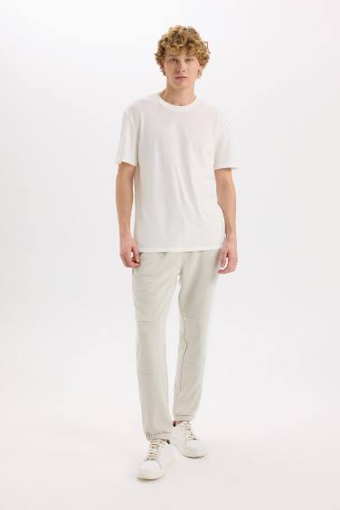 Regular Fit İnce Eşofman Altı Fermuar Cepli Beli Bağcıklı Lastikli Paça