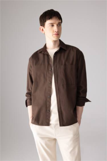 Relax Fit Polo Collar Shirt