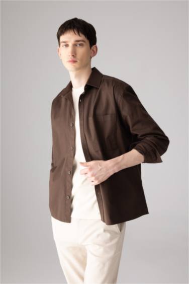 Relax Fit Polo Collar Shirt