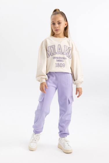 Girl Cargo Fit Sweatpant