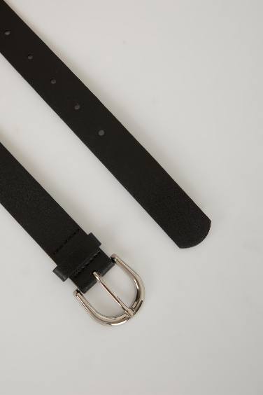 Kadın Suni Deri Jean Kemeri