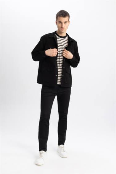 Relax Fit Shirt Collar Cotton Shirt