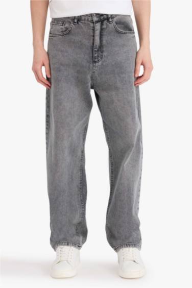 سروال جينز باجي وايد ليج