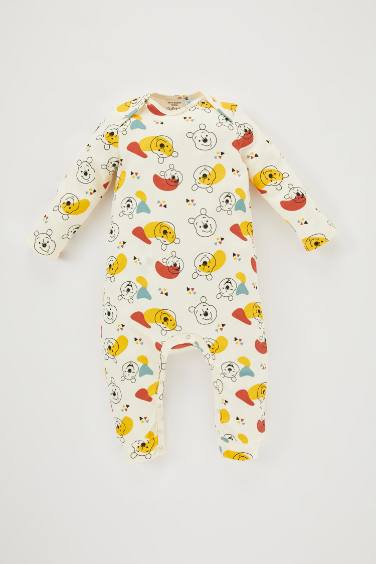 Regular Fit Crew Neck Winnie The Pooh Licensed Jumpsuit