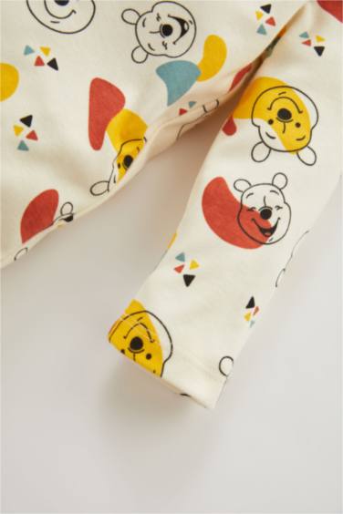 Regular Fit Crew Neck Winnie The Pooh Licensed Jumpsuit