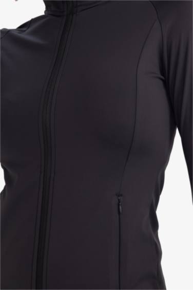 جاكيت صوف مخصر بياخة عالية وجيب