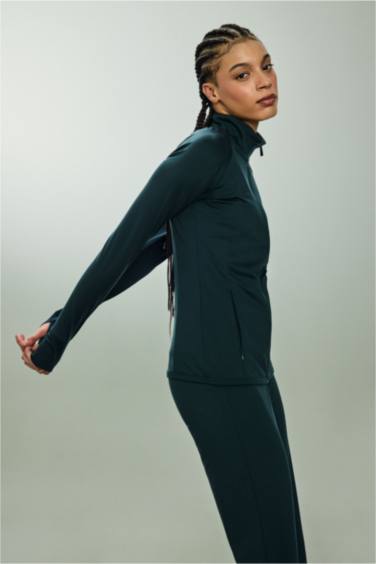 Fitted Ultra Soft Fermuarlı Hırka