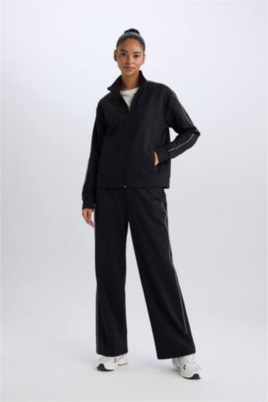 DeFactoFit Wide Leg Pocket Standard Pique Sweatpants