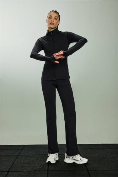 Flare Fit Toparlayıcı Yüksek Bel İspanyol Paça Soft Touch Sporcu Pantolon