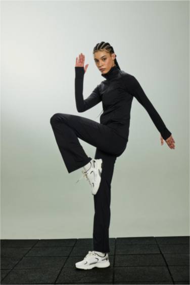 Flare Fit Toparlayıcı Yüksek Bel İspanyol Paça Soft Touch Sporcu Pantolon