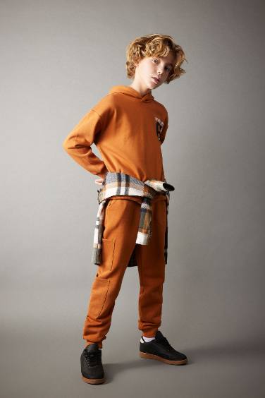 Boy Thick Sweatpants with Cargo Pocket