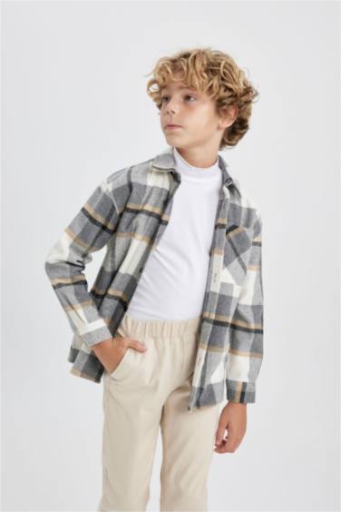 قميص بولو ردن طويل ولادي اوفر سايز