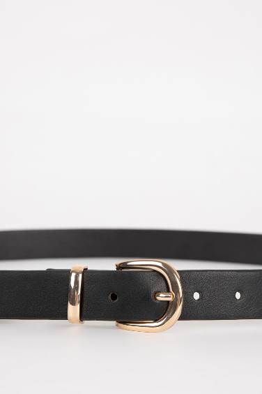 حزام كلاسيكي نسائي جلد صناعي