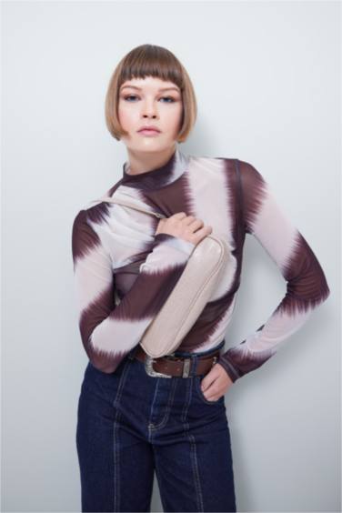 تيشيرت تول ردن طويل سليم فيت بياخة مستديرة