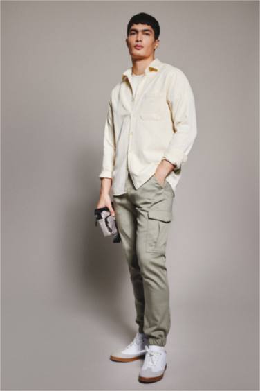 قميص بولو ردن طويل قصة عادية