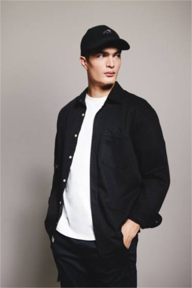 قميص بولو ردن طويل قصة عادية