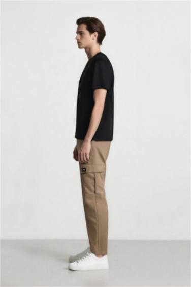 Yazlık Kargo Cepli Düz Paça Pantolon