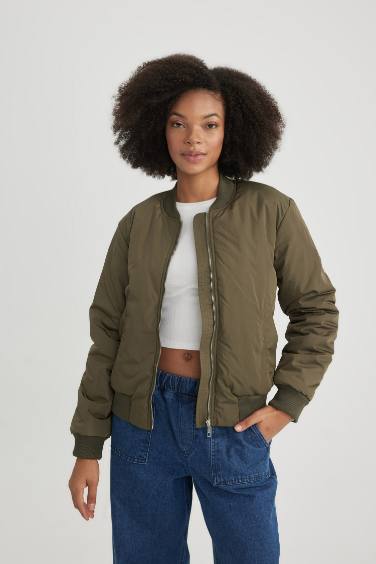 Waterproof Regular Fit Bomber Jacket