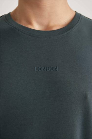 Comfort Fit Crew Neck Printed T-Shirt