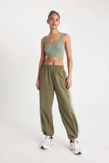 DeFactoFit Wide Leg Woven Trousers