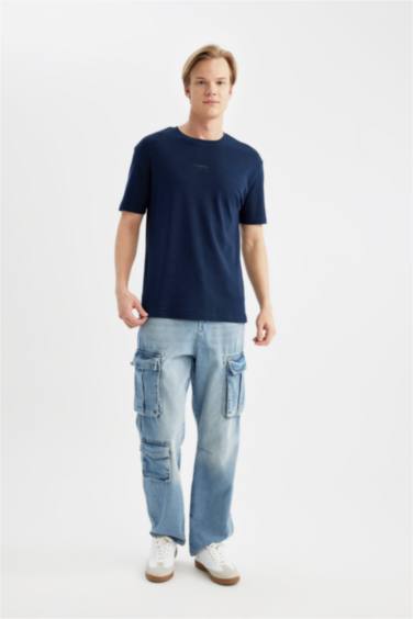 تيشيرت جيرسي قصة عادية بياخة مستديرة