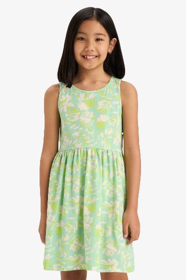Платье без рукавов для девочек с рисунком