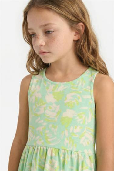 Платье без рукавов для девочек с рисунком