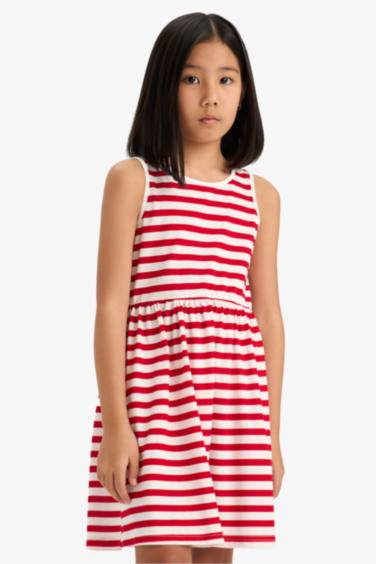 Regular Fit Sleeveless Knitted Dress